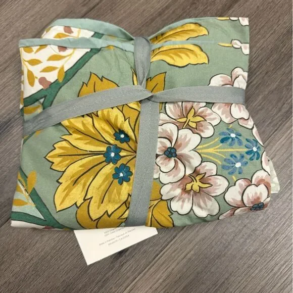 Anthropologie Besiana Organic Percale Shams, Set of 2 Queen - Picture 5 of 7